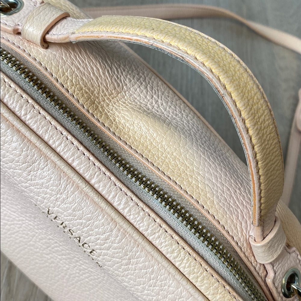 Versace Collection Blush Leather Crossbody Bag - Picture 12 of 14